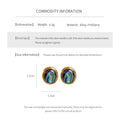 Natural Abalone Shell Stud Earrings 6W6JER782