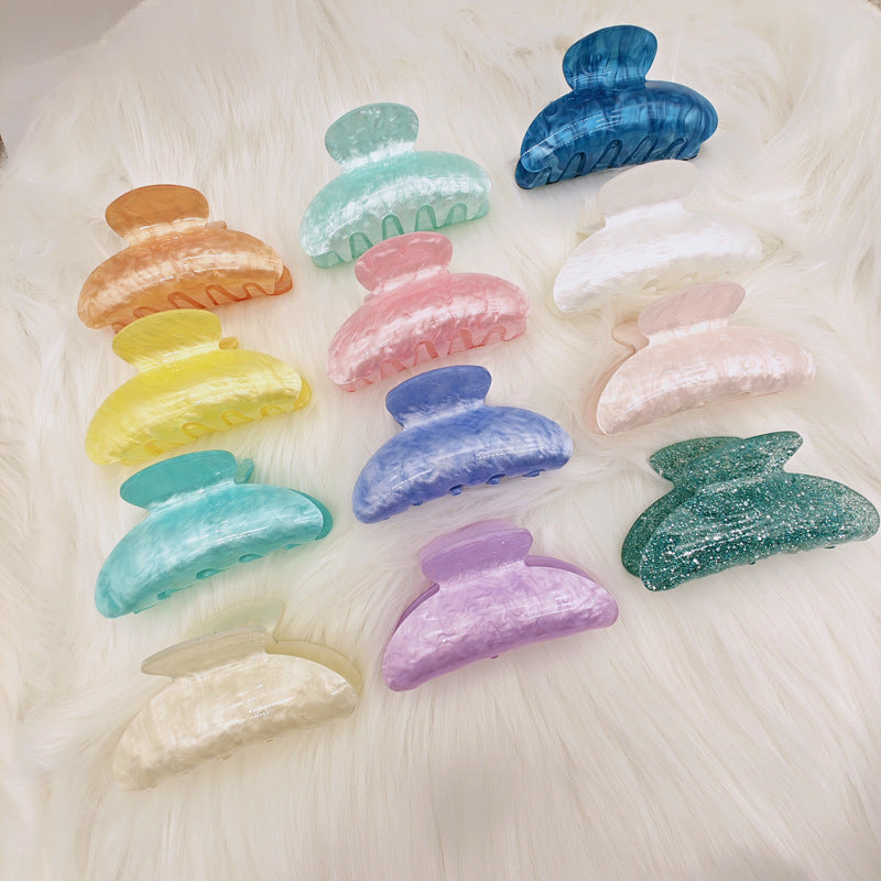 Fashion Iridescent Non Slip Acrylic Hair Claw 8AS6HCP251T