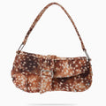 Vintage Distressed Deer Print Asymmetrical Shoulder Bag 6W10BBG2386