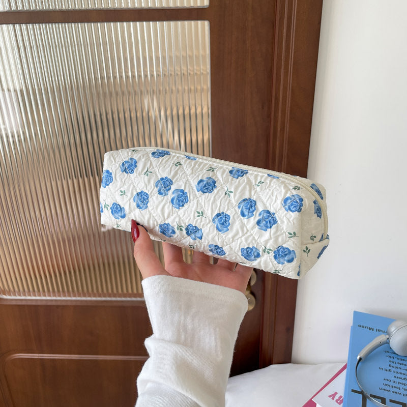 Floral  Quilted Storage Cosmetic Bag 6C5CO72