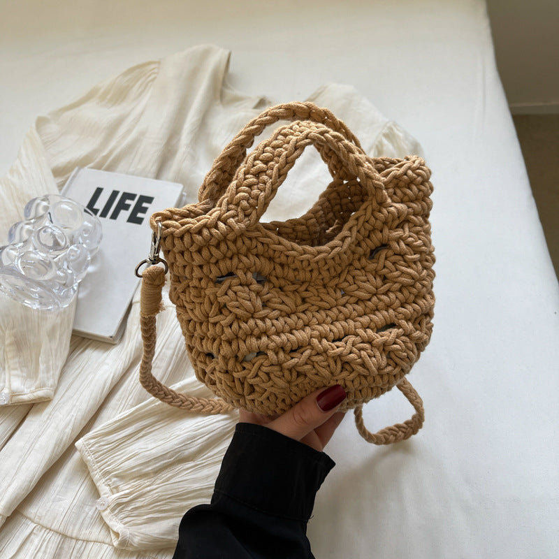Hand-Woven Bucket Bag - DippedShop Wholesale - #9619