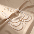 Elegant Pearl Tassel Multi-Lay - DippedShop Wholesale - #9955
