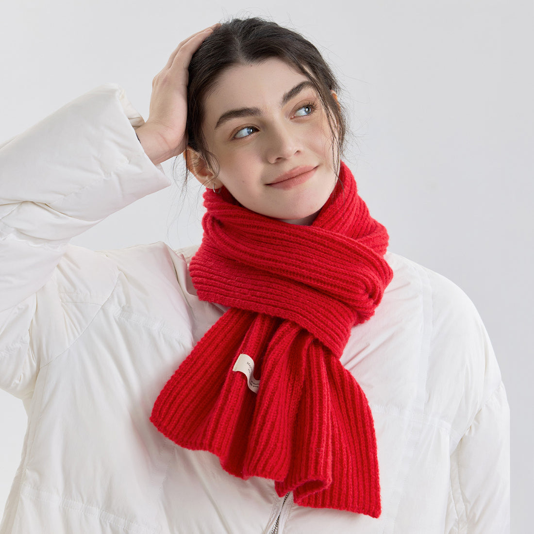 Imitation Cashmere Knit Scarf - DippedShop Wholesale - #4819