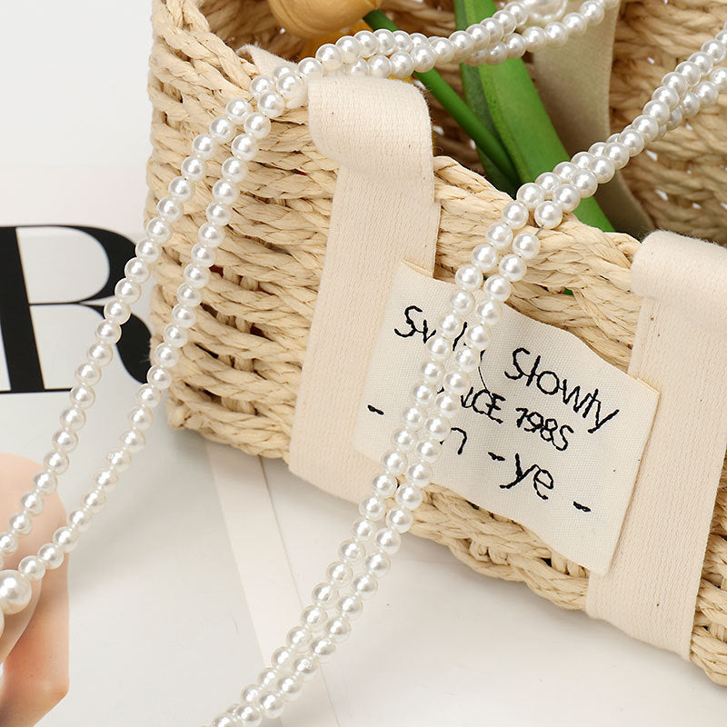 Elegant Layered Pearl Chain Ve - DippedShop Wholesale - #2419