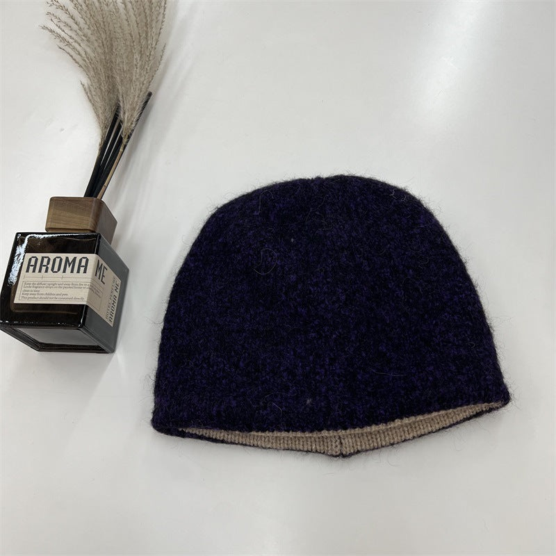 Reversible Knit Beanie Hat - DippedShop Wholesale - #6451