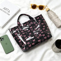 Sweet Bowknot Print Large Capacity Tote Bag MK2BLW6W10BBG556