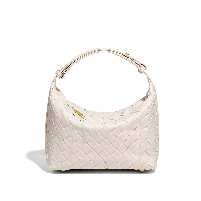 Minimalist Solid Color Woven Mini Handbag 6W10BBG2420