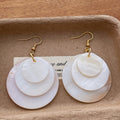 Minimalist Shell Dangle Earrings - DippedShop Wholesale - #1939