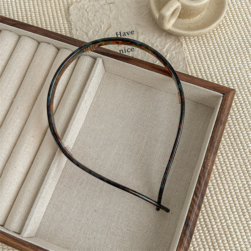 Vintage Leopard Pattern Non Slip Acetate Headband MK2SPM6W6HBD36