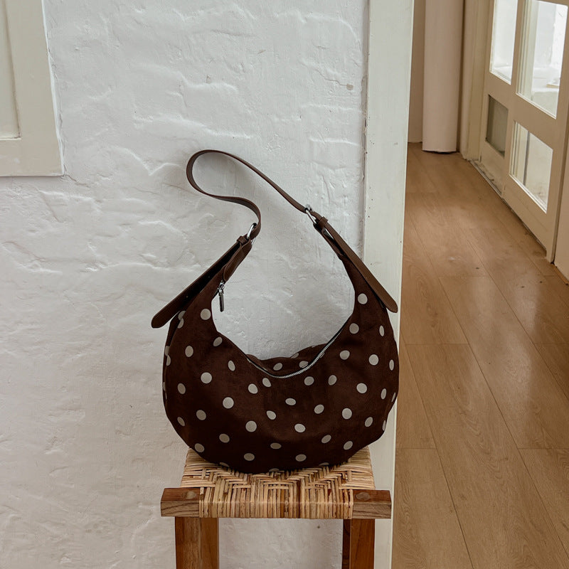 Casual Crescent Polka Dots Crossbody Bag 6W10BBG1852
