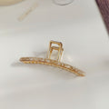 Minimalist Gold Large Metal Geometric Hiar Claw MK2MBEP6W6HCP367