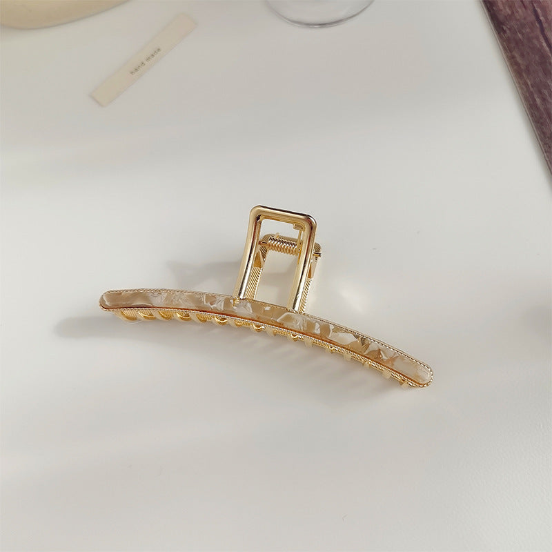 Minimalist Gold Large Metal Geometric Hiar Claw MK2MBEP6W6HCP367