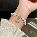 Stylish Gold Plated Freshwater Pearl Bracelet 6W6JBR714