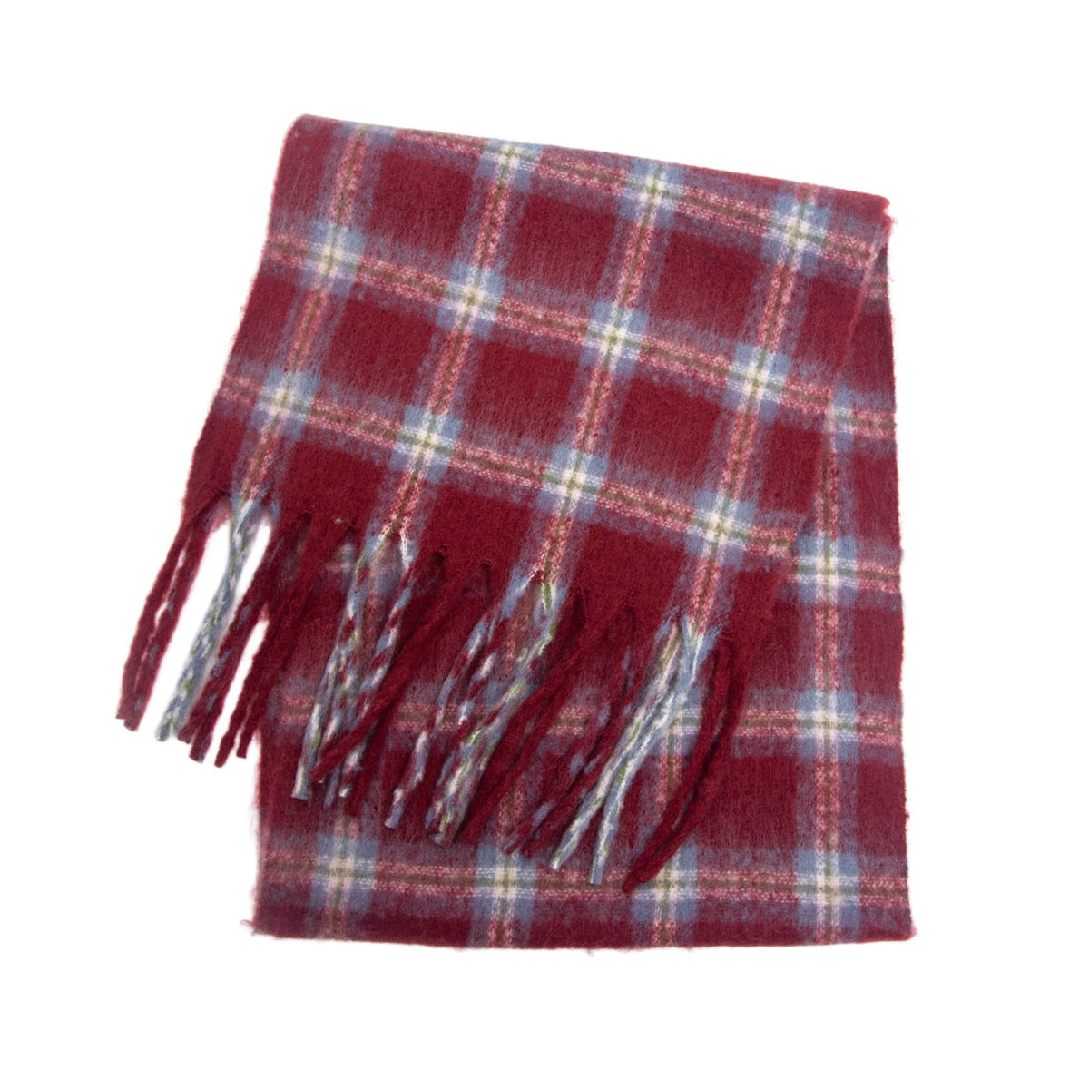 Plaid Fringed Wide Scarf - DippedShop Wholesale - #1747