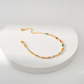 Elegant Gold Multi-Color Chain Bracelet - DippedShop Wholesale - #0867