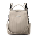 Minimalist Striped Large Capacity Backpack 6S10BBG1456