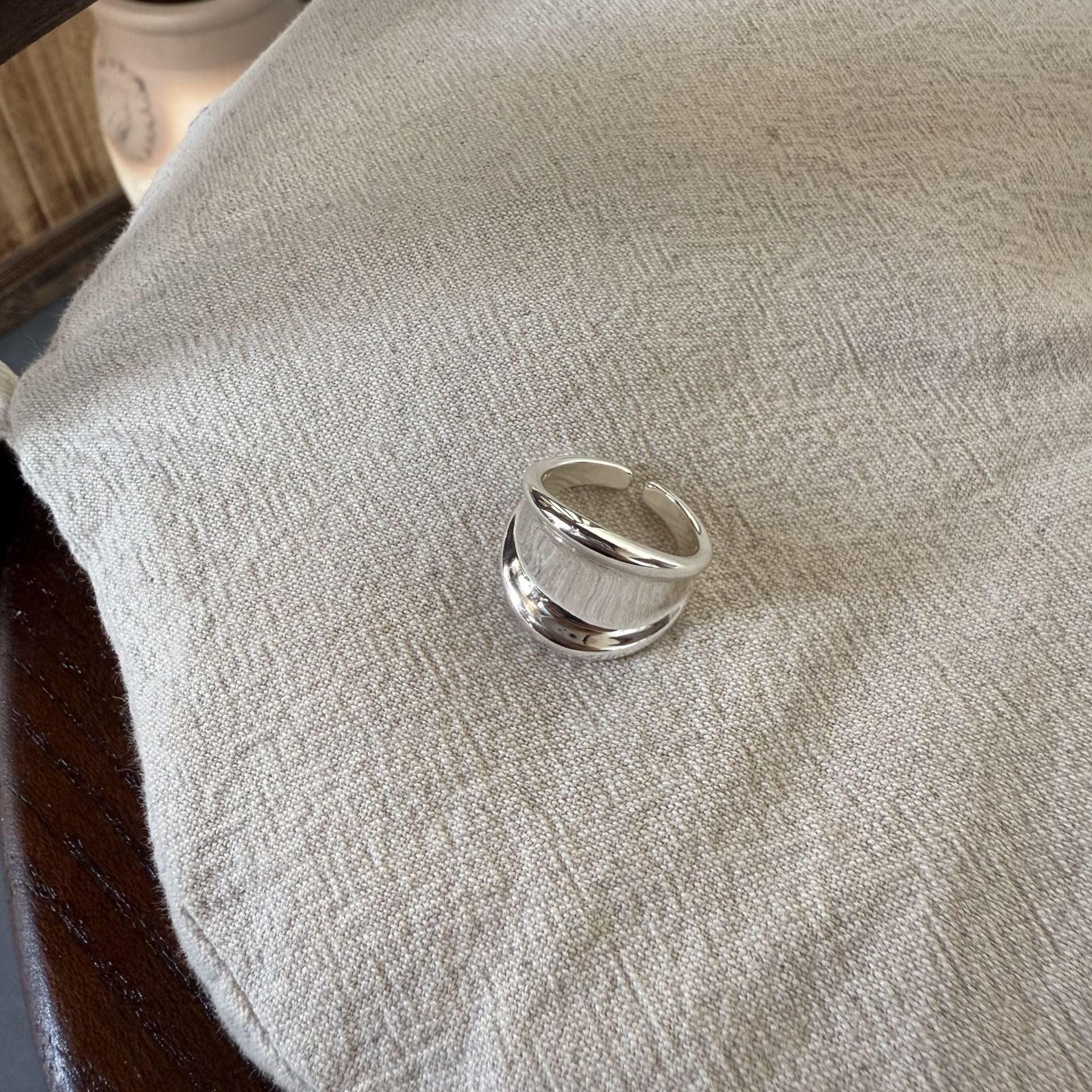 Vintage Natural Stone Stackable Finger Ring 6W6JRG297