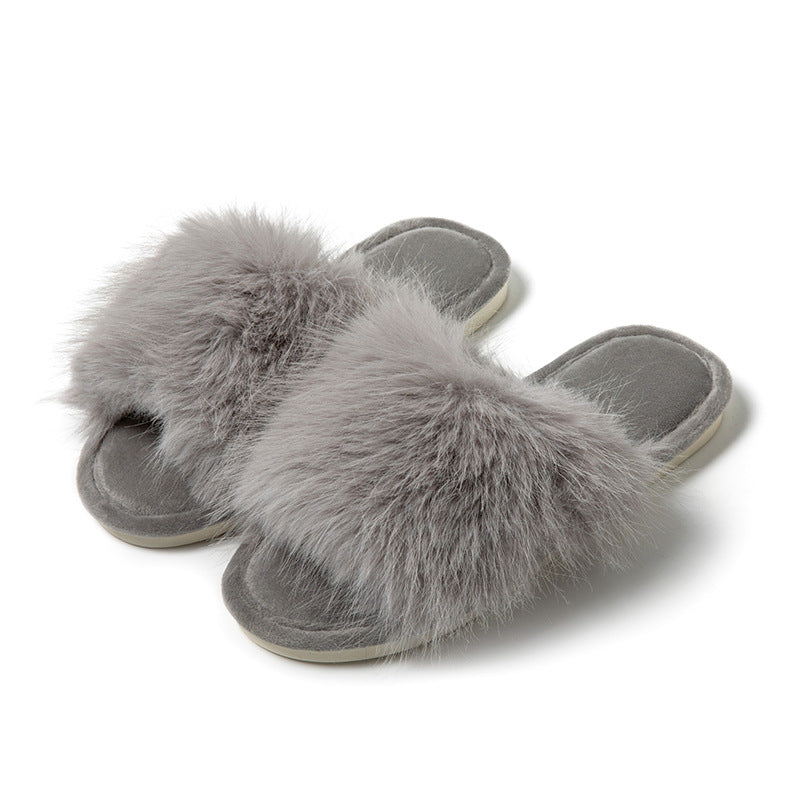 Fluffy Plush Indoor Slippers - DippedShop Wholesale - #4867