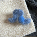 Sweet Plush Felt Ball Small Hair Claw 6W6HCP1652