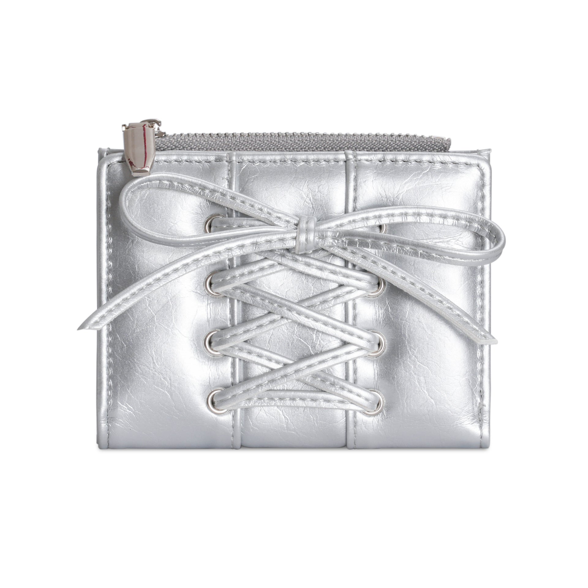 Stylish Bow-Tied PU Coin Purse Wallet 6S10BWB123