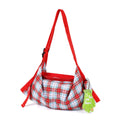 Retro Plaid Color Block Underarm Bag 6W10BBG1326