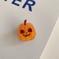 Quirky Halloween Ghost Pumpkin Mini Hair Claw 6W6HCP1322