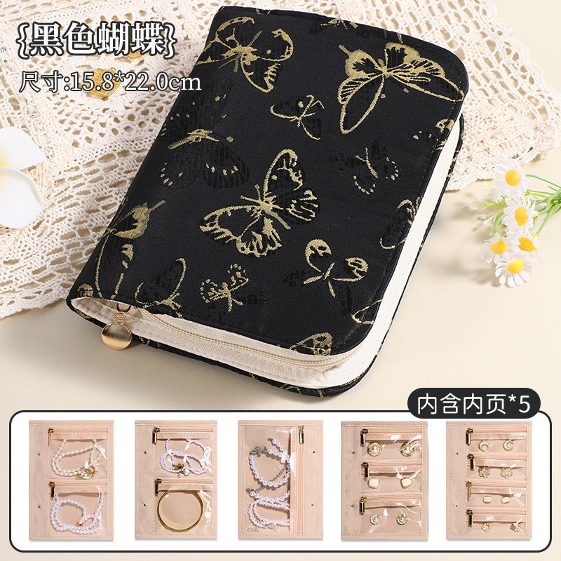 Trendy Butterfly Pattern Jewelry Organizer Bag 8CW6BOB360