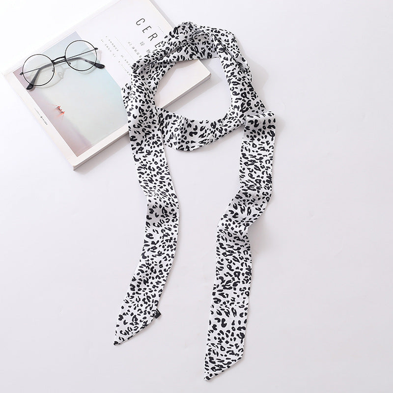 Retro Leopard Print Silk Scarf 6W6NSI218
