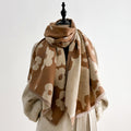Winter Double-Sided Floral Print Shawl Wrap Scarf 6W6NSC126