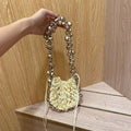 Stylish Hand Woven Hollow Bells Shoulder Bag 8CW6BBG513T