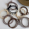 Minimalist Solid Color Bowknot Elastic Hair Tie MK2BLW6W6HHT12