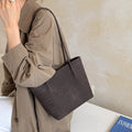 Vintage Woven Shoulder Bag With - DippedShop Wholesale - #7923