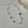 Shell Pendant Beaded Choker Necklace - DippedShop Wholesale - #3779