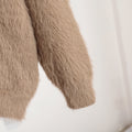 V-Neck Loose Mohair Cardigan - DippedShop Wholesale - #4259