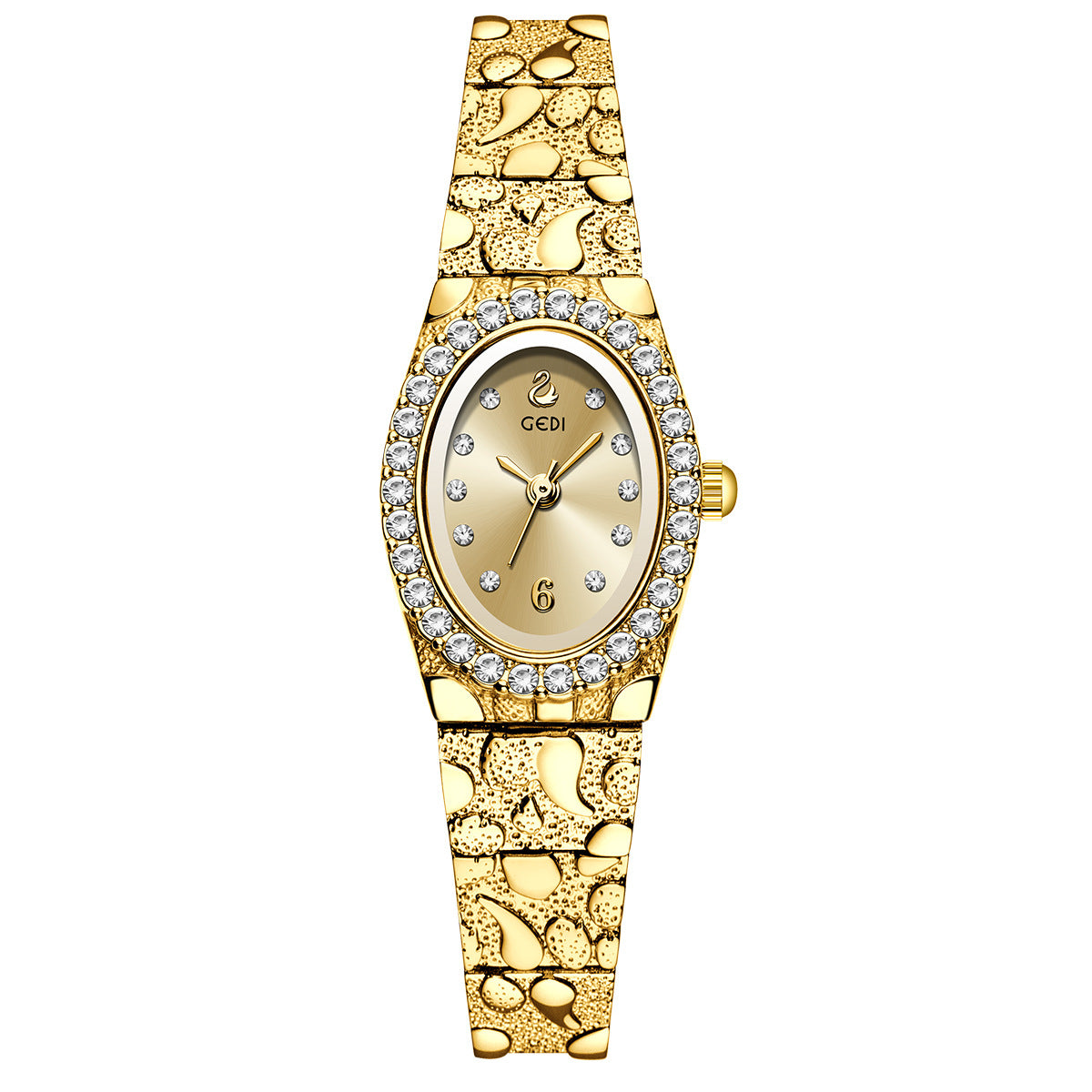 Rhinestone Analog Dress Watch - DippedShop Wholesale - #4883