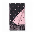 Reversible Polka Dot Fringe Scarf - DippedShop Wholesale - #5843