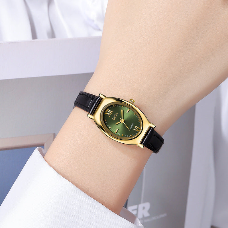 Elegant Oval Dial Analog Quartz Wrist Watch MK2SSAS6W6JWA06