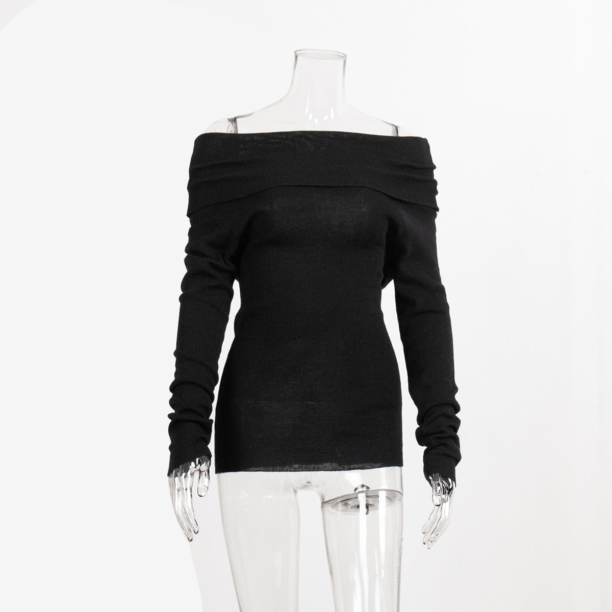 Off Shoulder Knit Top - DippedShop Wholesale - #0931