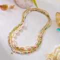 Boho Multi-Color Layered Beaded Waist Chain 8ZA6JBC94T