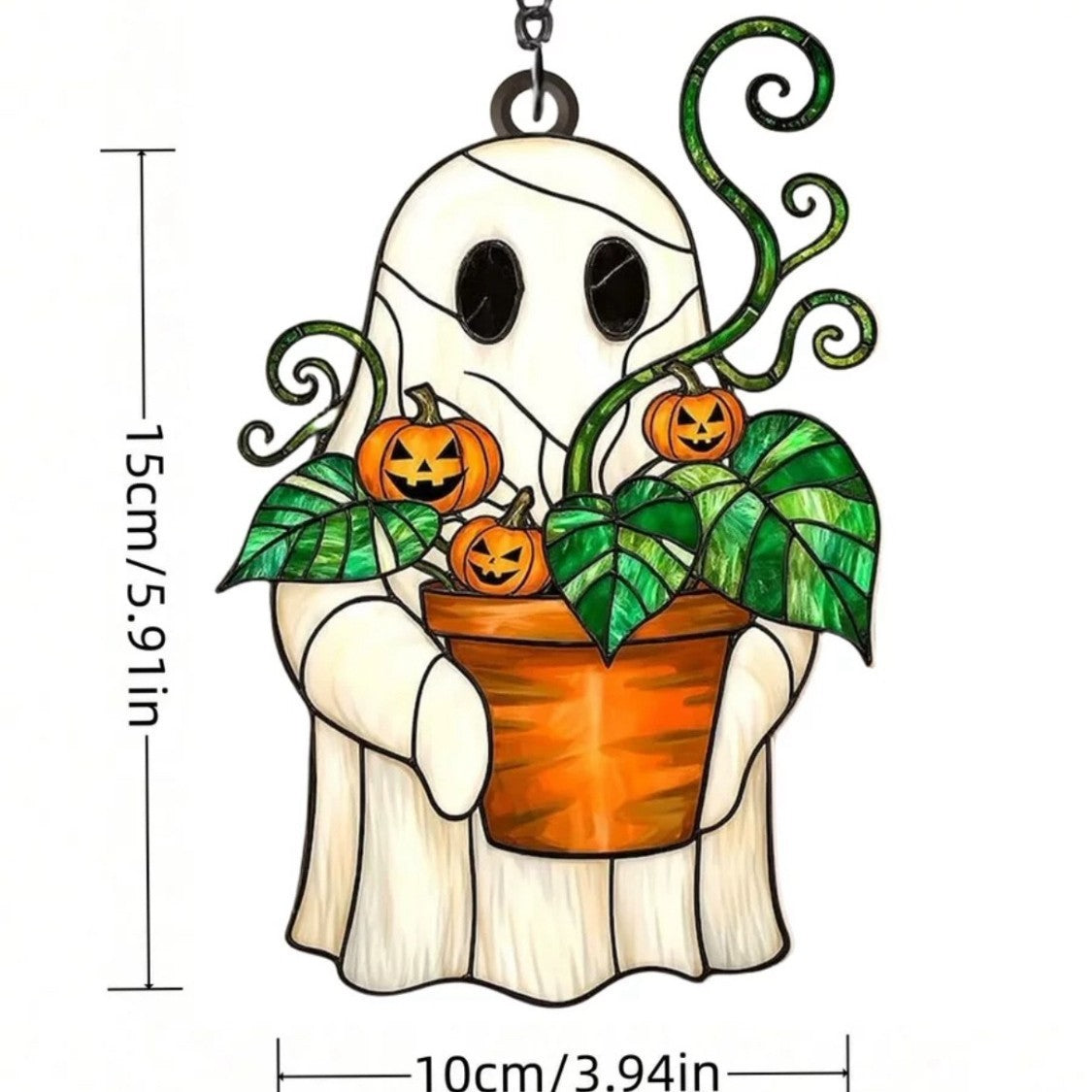 Halloween Ghost Sun Catcher Window Hanging 6H7HLS184