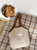 Plush Polka Dot Tote Bag - DippedShop Wholesale - #6931