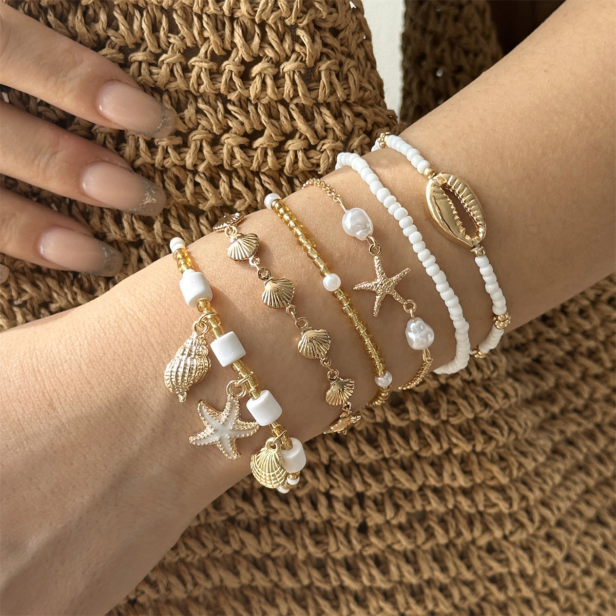 Beach Layered Seed Bead Bracel - DippedShop Wholesale - #1267
