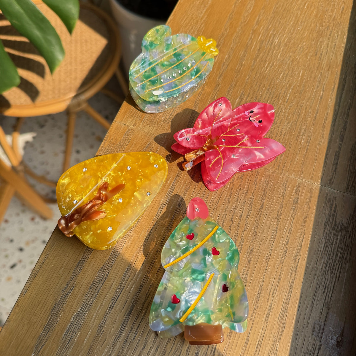 Christmas Tree Hair Claw - DippedShop Wholesale - #2467