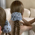 Blue Polka Dot Fabric Hair Scrunchie MK2BLW6W6HSR16