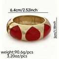 Vintage Enamel Gold Plated Beaded Bangle Bracelet 6W6JBR604