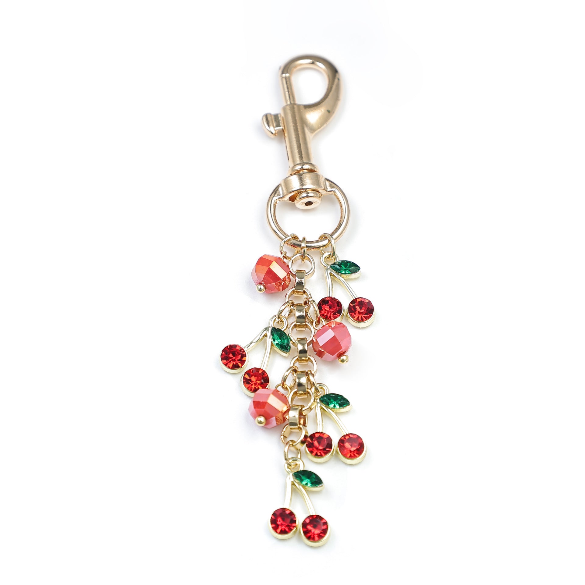 Crystal Cherry Bag Charm - DippedShop Wholesale - #0195