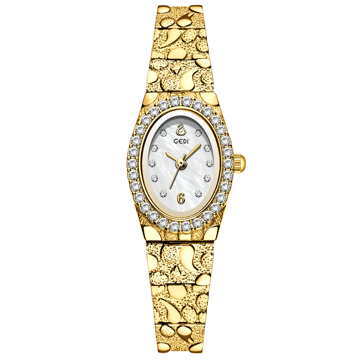 Rhinestone Analog Dress Watch - DippedShop Wholesale - #3187