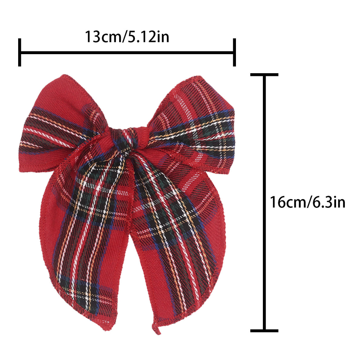 Plaid Bow Knot Hair Clips - DippedShop Wholesale - #3331