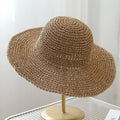Trendy Wide Brim Woven Straw S - DippedShop Wholesale - #0067