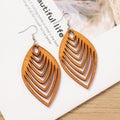 Wooden Butterfly Dangle Earrings - DippedShop Wholesale - #0099
